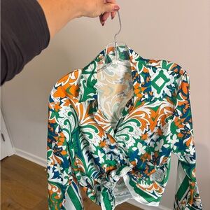 SHEIN Multicolor Floral Blouse